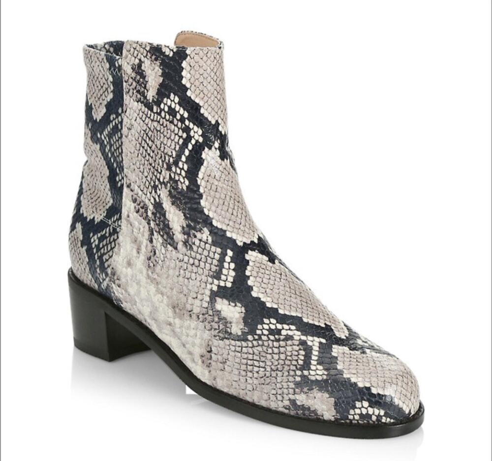 STUART WEITZMAN NWOT Easyon Reserve Snakeskin Print Booties (Size 11)-$595 MSRP